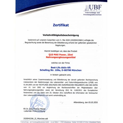 VLPQ10MAXPowerCertifikat